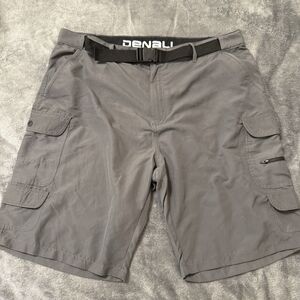 DENALI Cargo Shorts Mens Size 40‎ Grey with Belt Lightweight